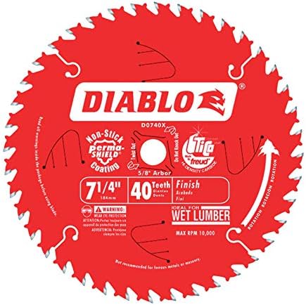 DIABLO 7-1/4¨ FINISH/PLYWOOD 40T BLADE DIABLO 7-1/4¨ FINISH/PLYWOOD 40T BLADE